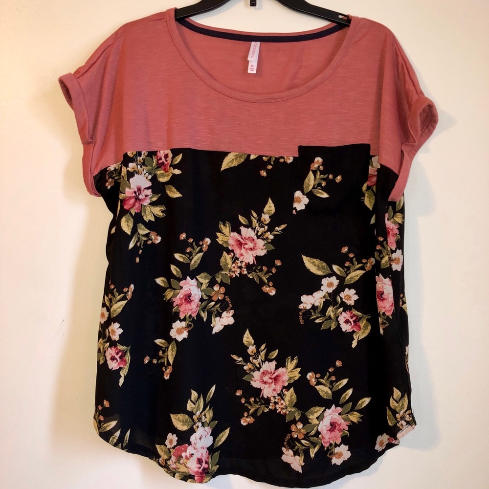 Xhilaration Floral Shirt